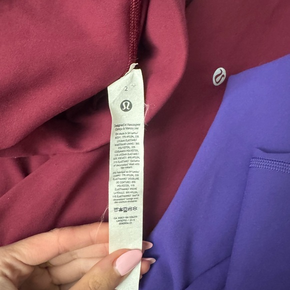 lululemon athletica Red and Purple Leggings - Picture 3 of 3
